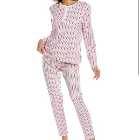 ROLLER RABBIT NWT PARTY STRIPE LS Pajama Set size XS - Picture 1 of 2